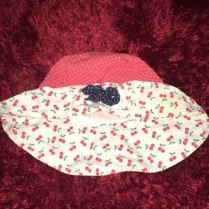 Cute Cherry Print Toddler Girls Sun Hat